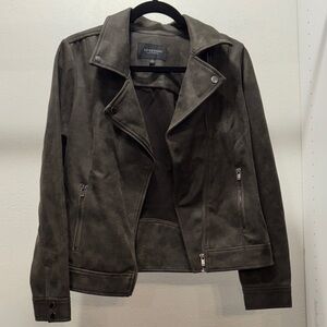 Liverpool Moto Jacket Women's Dark Brown Faux Leather